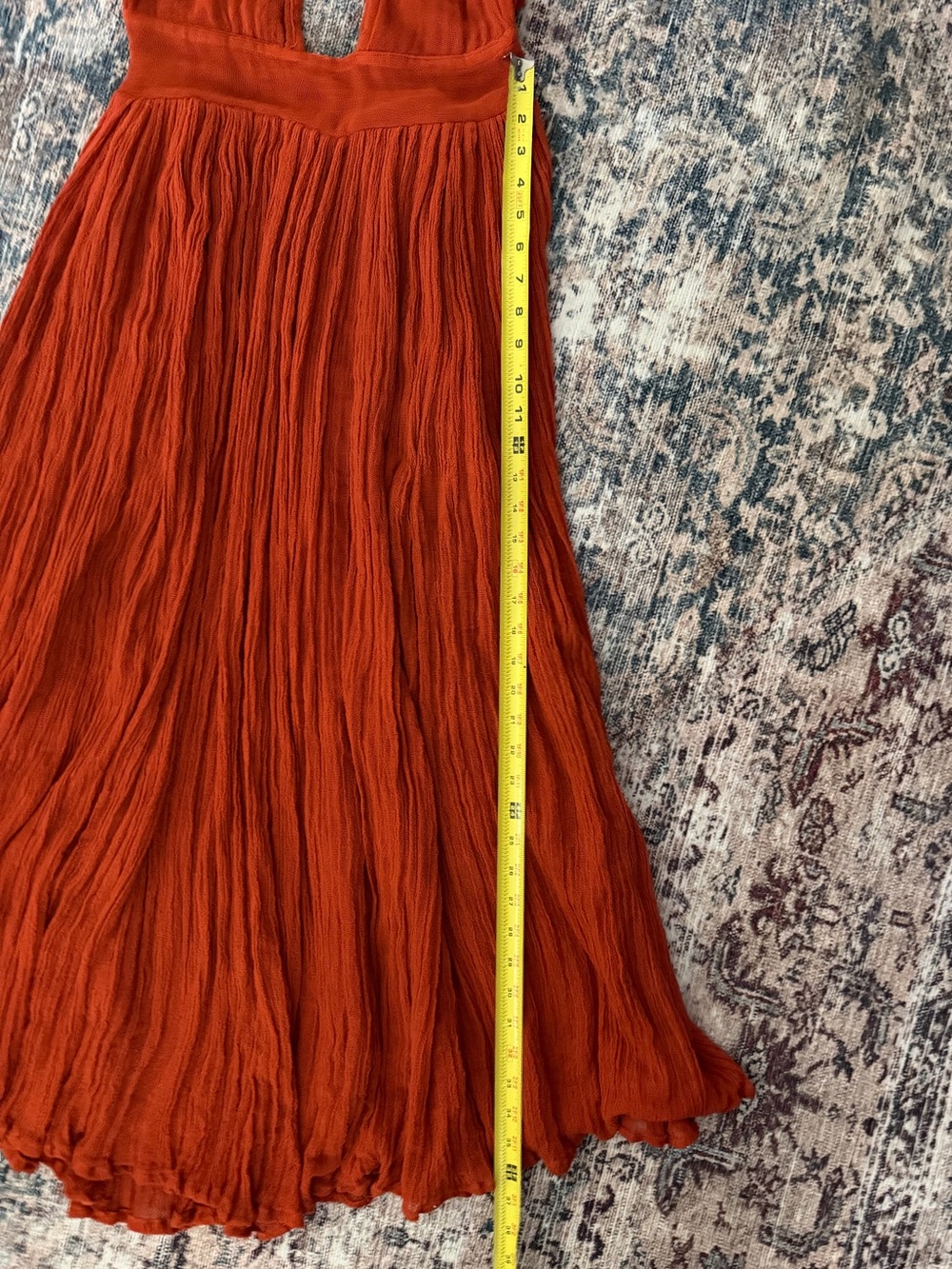 NEW Jen’s‎ Pirate Booty Monaco Gauze Maxi Dress Burnt Orange M/L - Picture 13 of 13